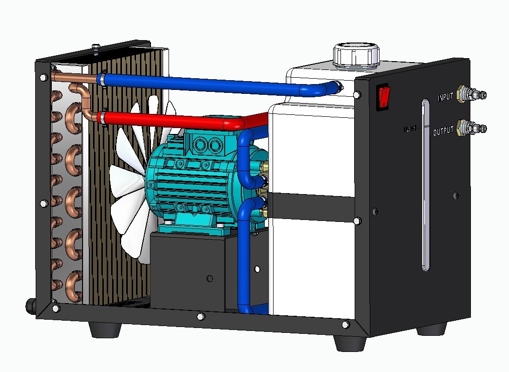 水冷却器设备模型